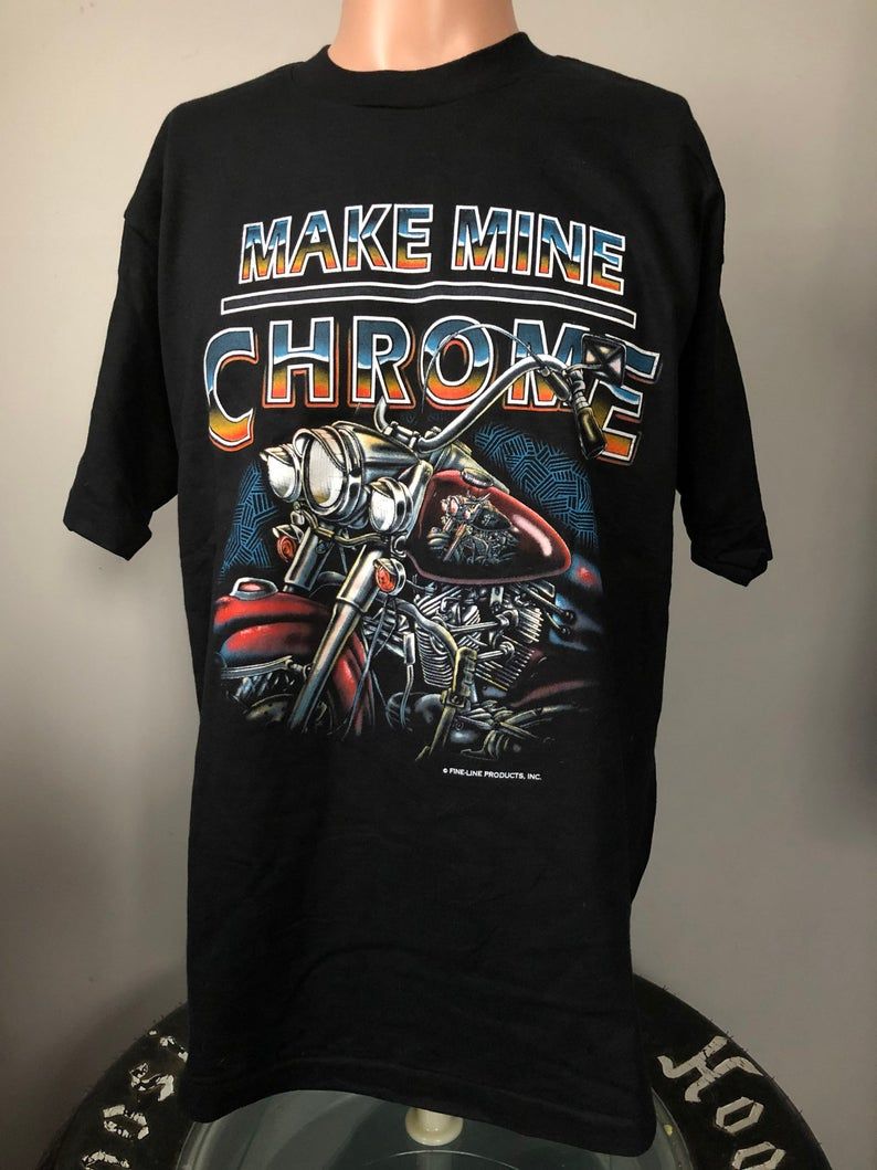 Deadstock Make Mine Chrome Biker Shirt