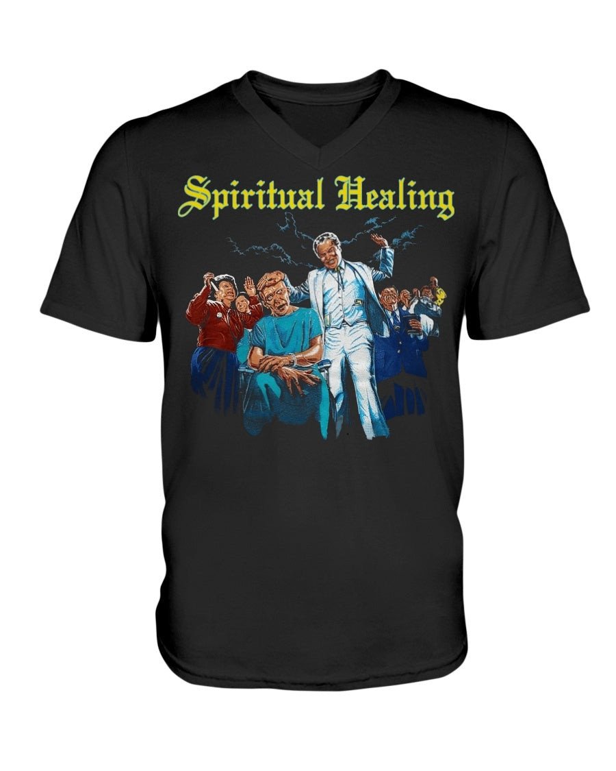 Death 1990 Unworn Vintage T Shirt Spiritual Healing Tour V Neck T Shirt 211125