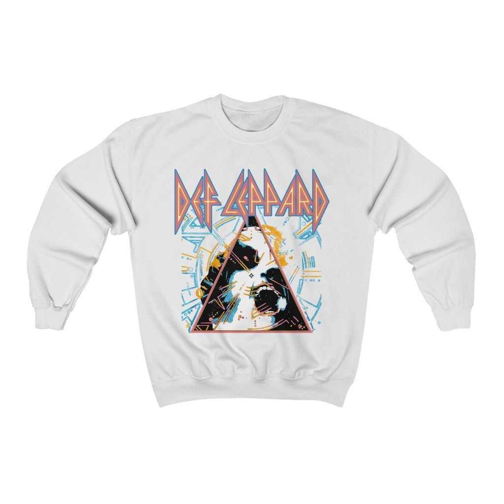 Def Leppard Hysteria 88 White Adult Sweatshirt 211216