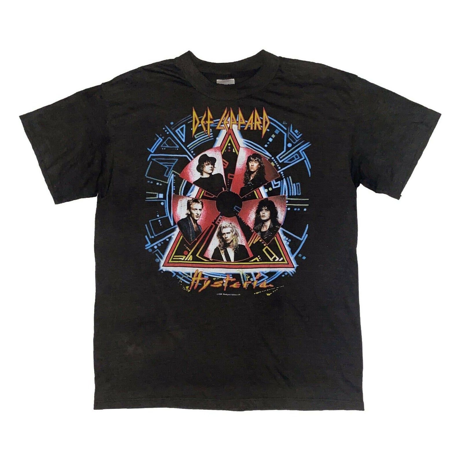 Def Leppard Hysteria Tshirt | Vintage 80S Single Stitch British Rock Band Music