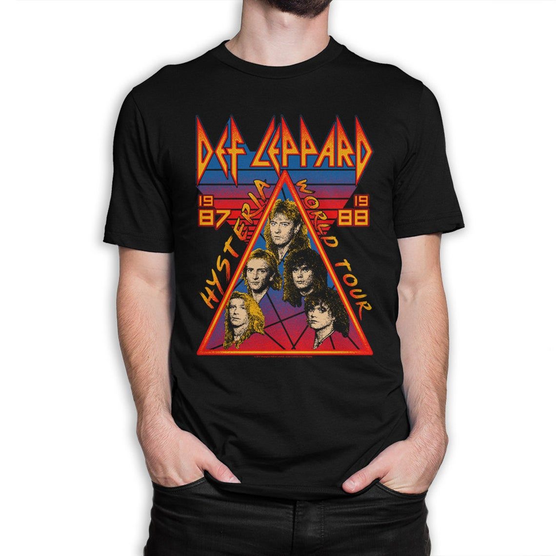 Def Leppard Hysteria World Tour shirt