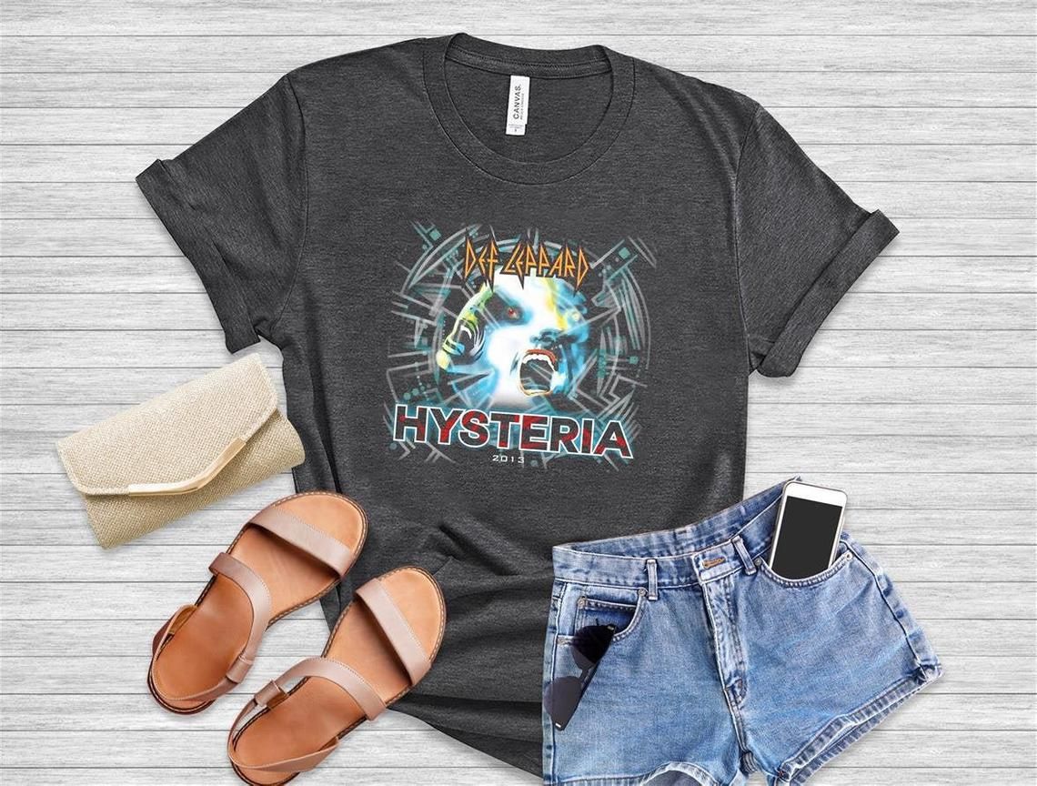 Def Leppard Shirt Hysteria Album Shirt Rock Music Shirt