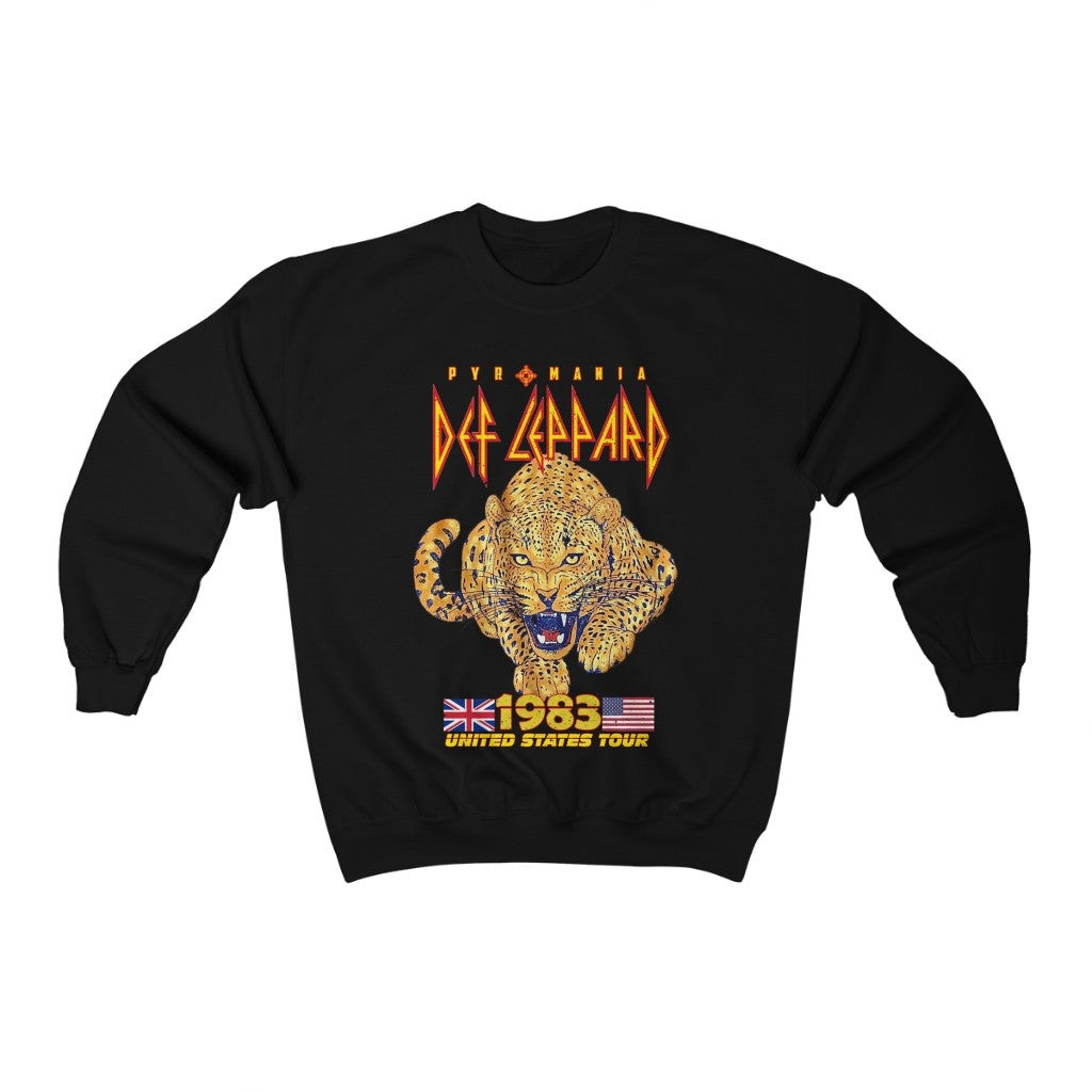 Def Leppard Tour 1983 United State Tour 83 Sweatshirt 211227