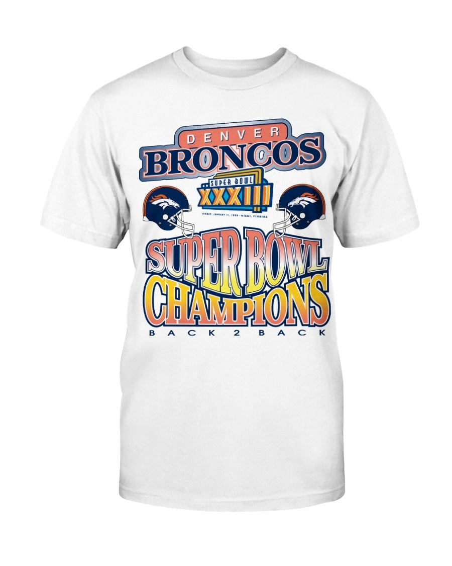 Denver Broncos Shirt 1999 Super Bowl Shirt Superbowl Xxxiii Shirt Football Tee 90S Nfl Sports Vintage T Shirt 211231