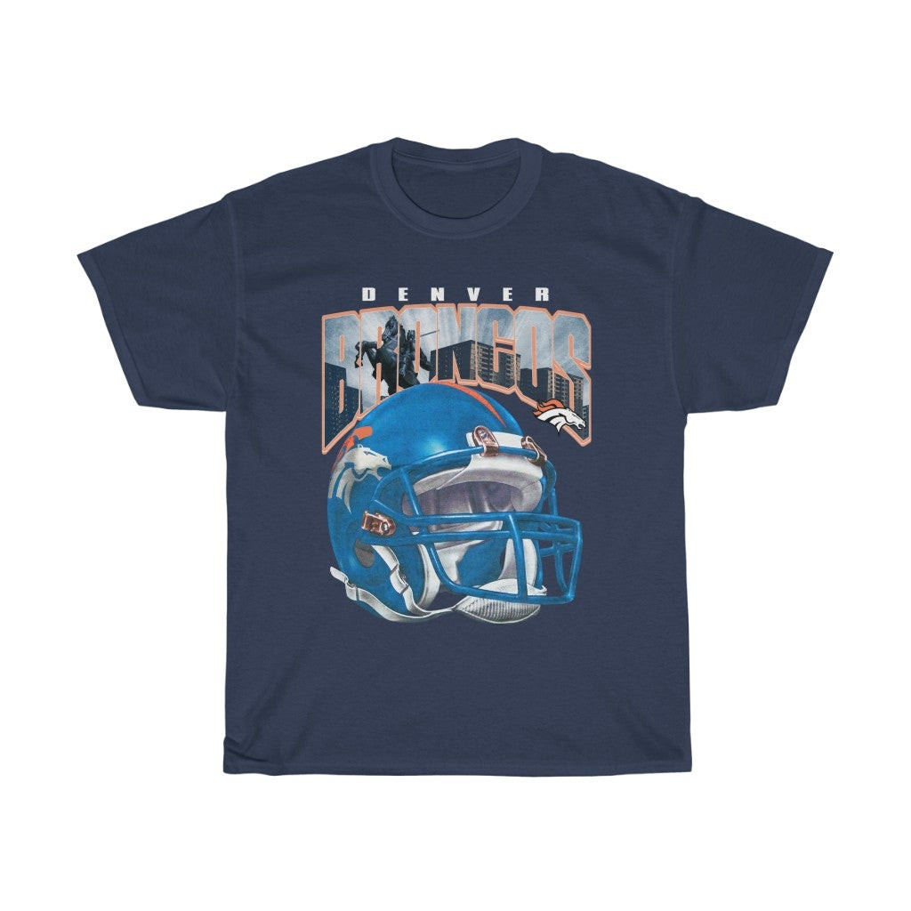 Denver Broncos Shirt 90S Football Shirt 1990S Nfl Shirt Starter Colorado Unisex Heavy Cotton Tee 211104
