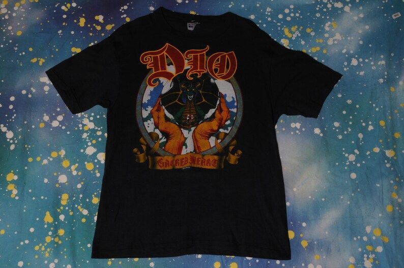 Dio 1985 Sacred Heart Tour Metal T Shirt dio 1985 sacred heart tour metal t shirt
