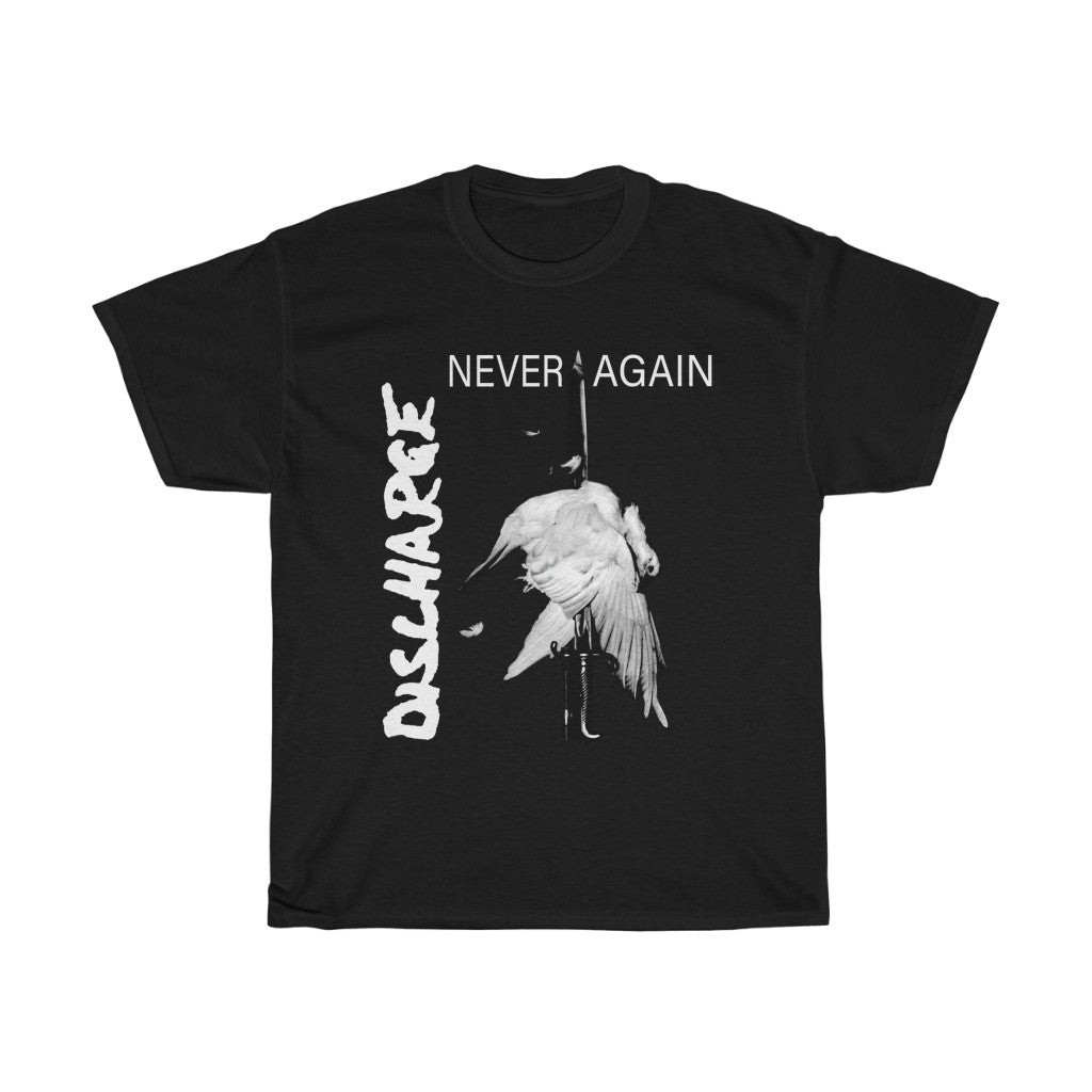 Discharge Never Again Unisex Heavy Cotton Tee 211103
