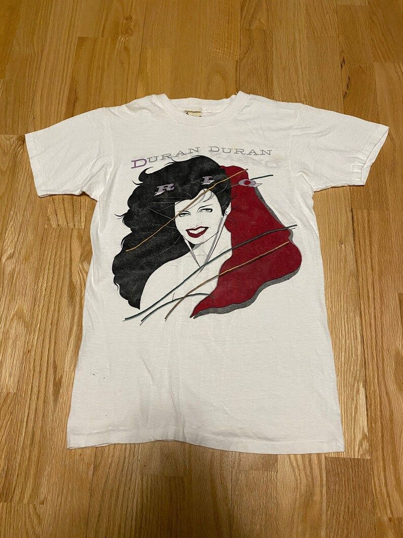 Duran Duran Rio 1982 Usa Canada White Screen Stars Tour Shirt