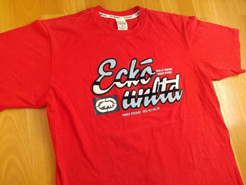 Ecko Unltd T Shirt Vintage Cotton Shirt 90S Hip Hop Clothing 1990S Hip Hop Jersey Og Gangsta Rap Old School Streetwear