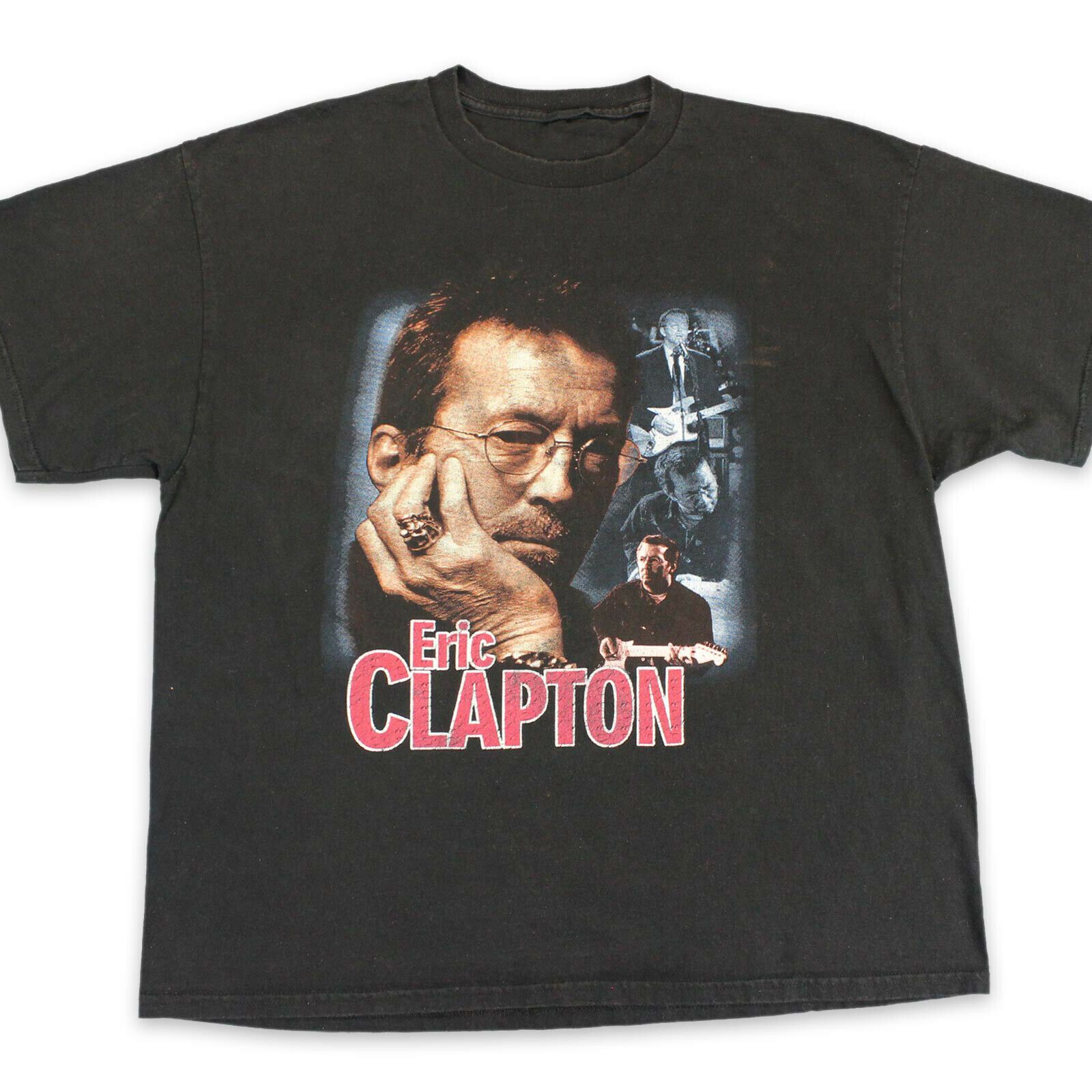 Eric Clapton Vintage Shirt Men'S Xl 90S Blues Music Concert Tour Rap Tee