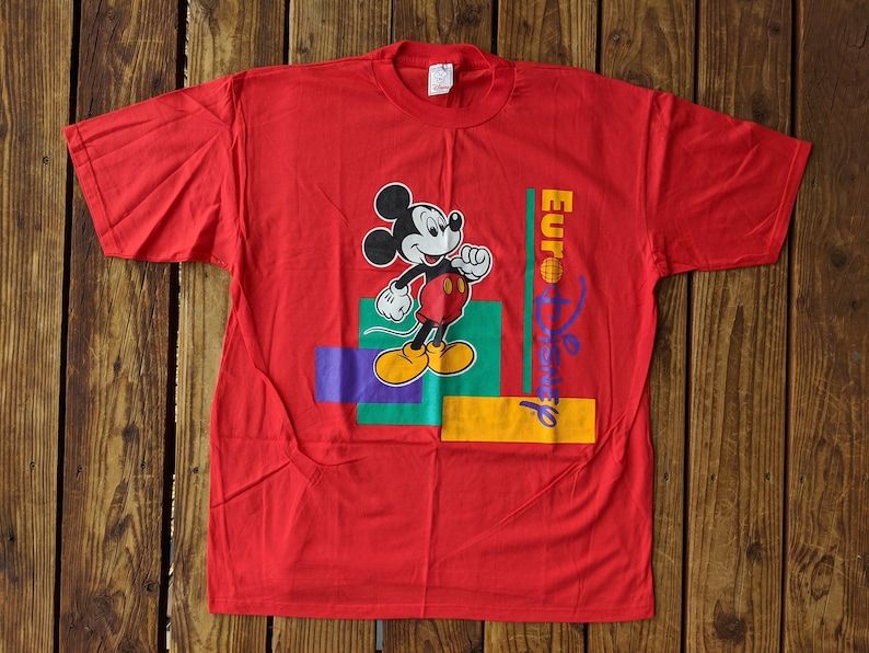 Eurodisney Theme Park Mickey Mouse Tee Shirt