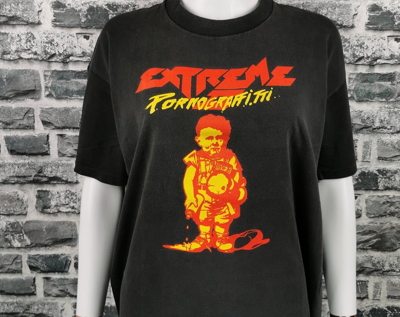 Extreme 1990 Vintage T-Shirt Pornografti / Its A Monstour / Freddie Mercury / Van Halen / Janet Jackson / Funk Rock / Hard Rock