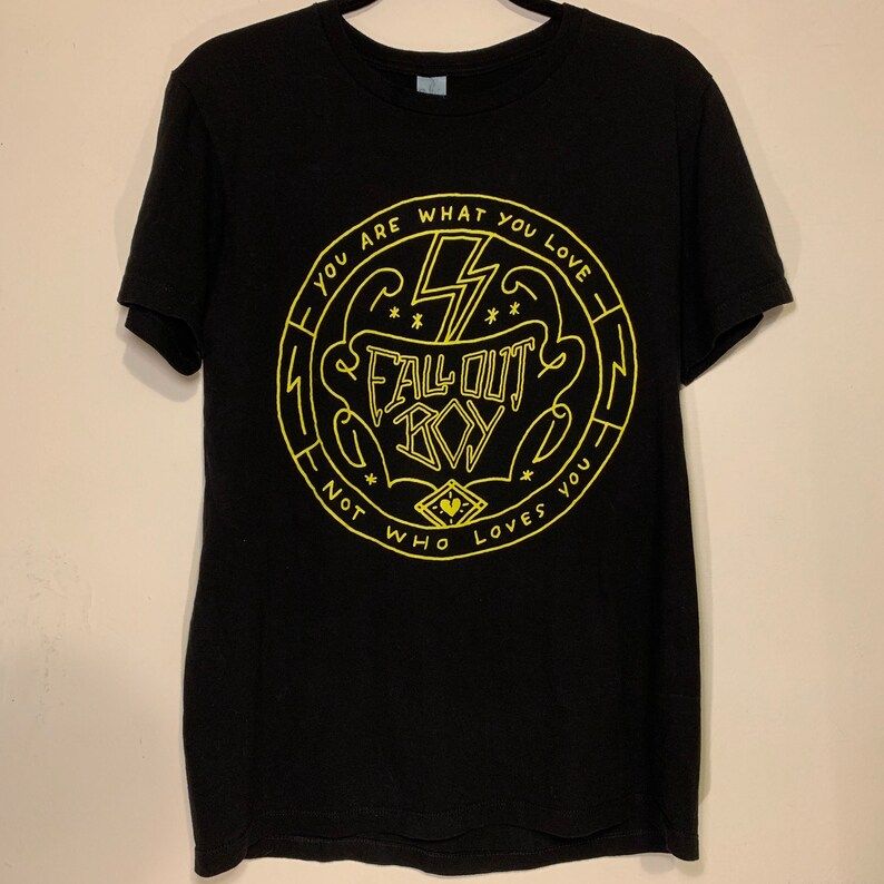 Fall Out Boy Fob You Are What You Love Soft Thin Black T Shirt M