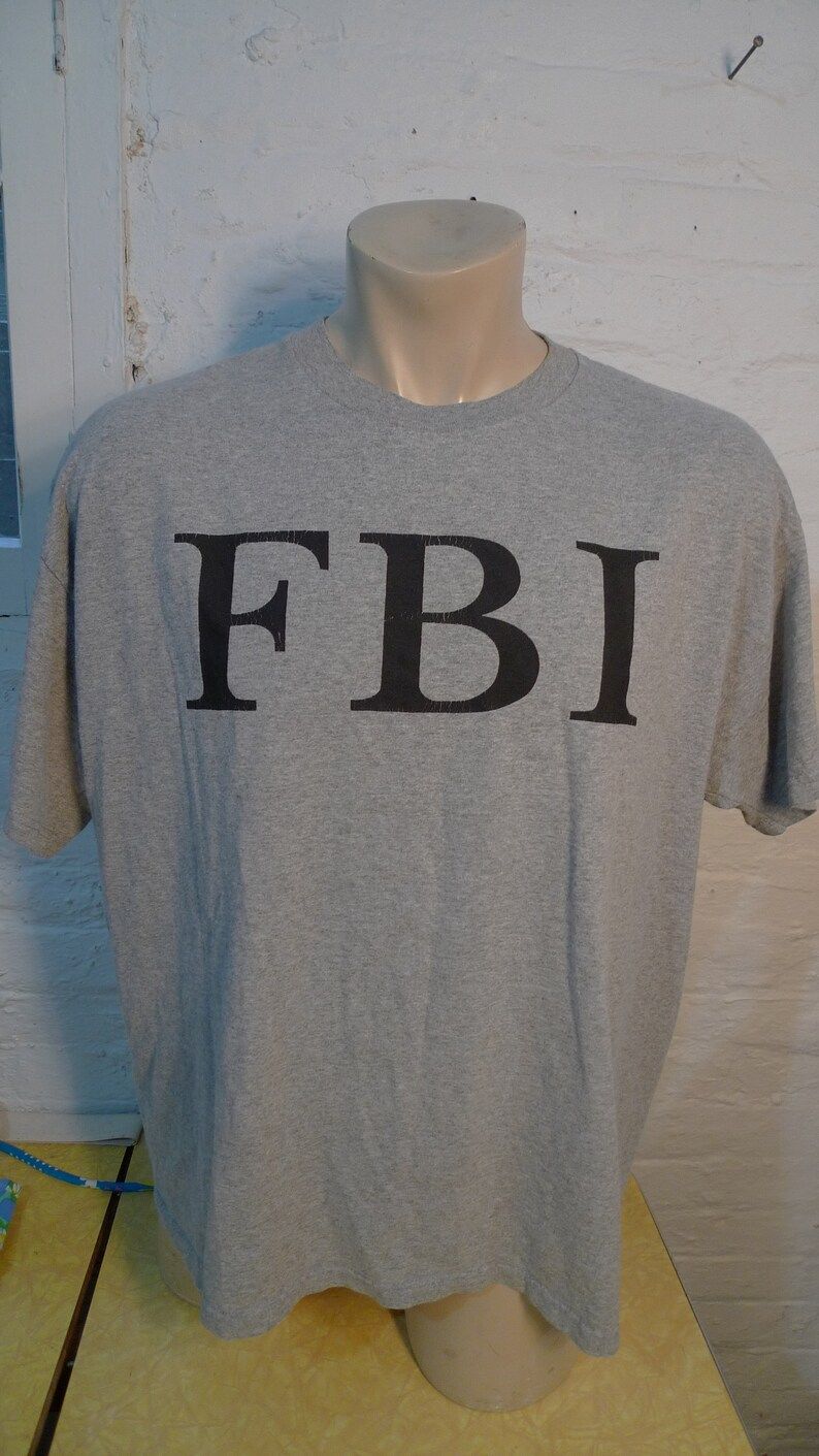 Fbi Shirt Single Sided Rare Design Shirt