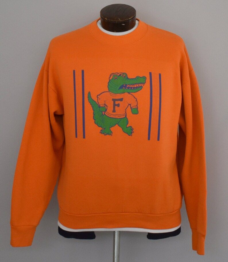 Florida Gators Sweatshirt Vintage 90S University Of Florida Pullover 1990S College Jumpe Size
