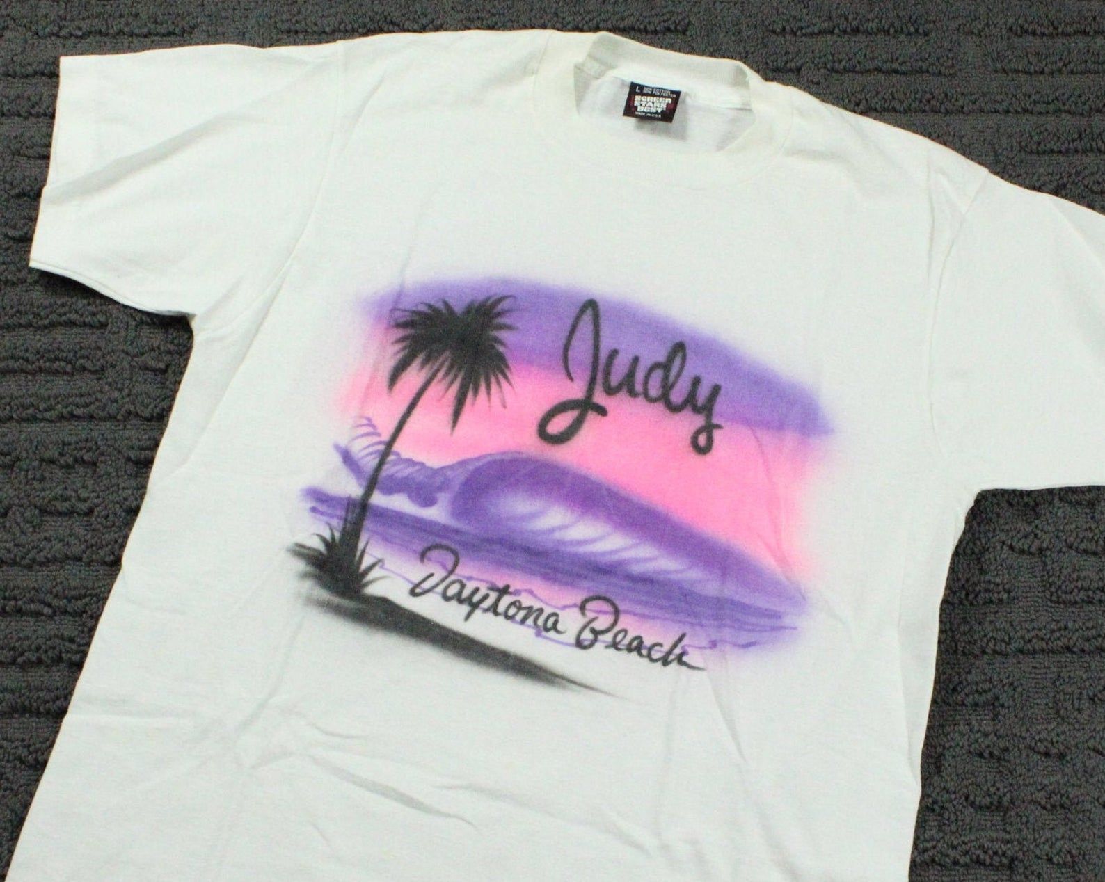 Florida Souvenir T-Shirt / Daytona Beach Tee / Vintage Graphic Promo Shirt / 90S Hip Hop Clothing