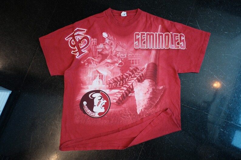Florida State Seminoles Football T Shirt Overprint Tee florida state seminoles football t shirt overprint tee w3llj