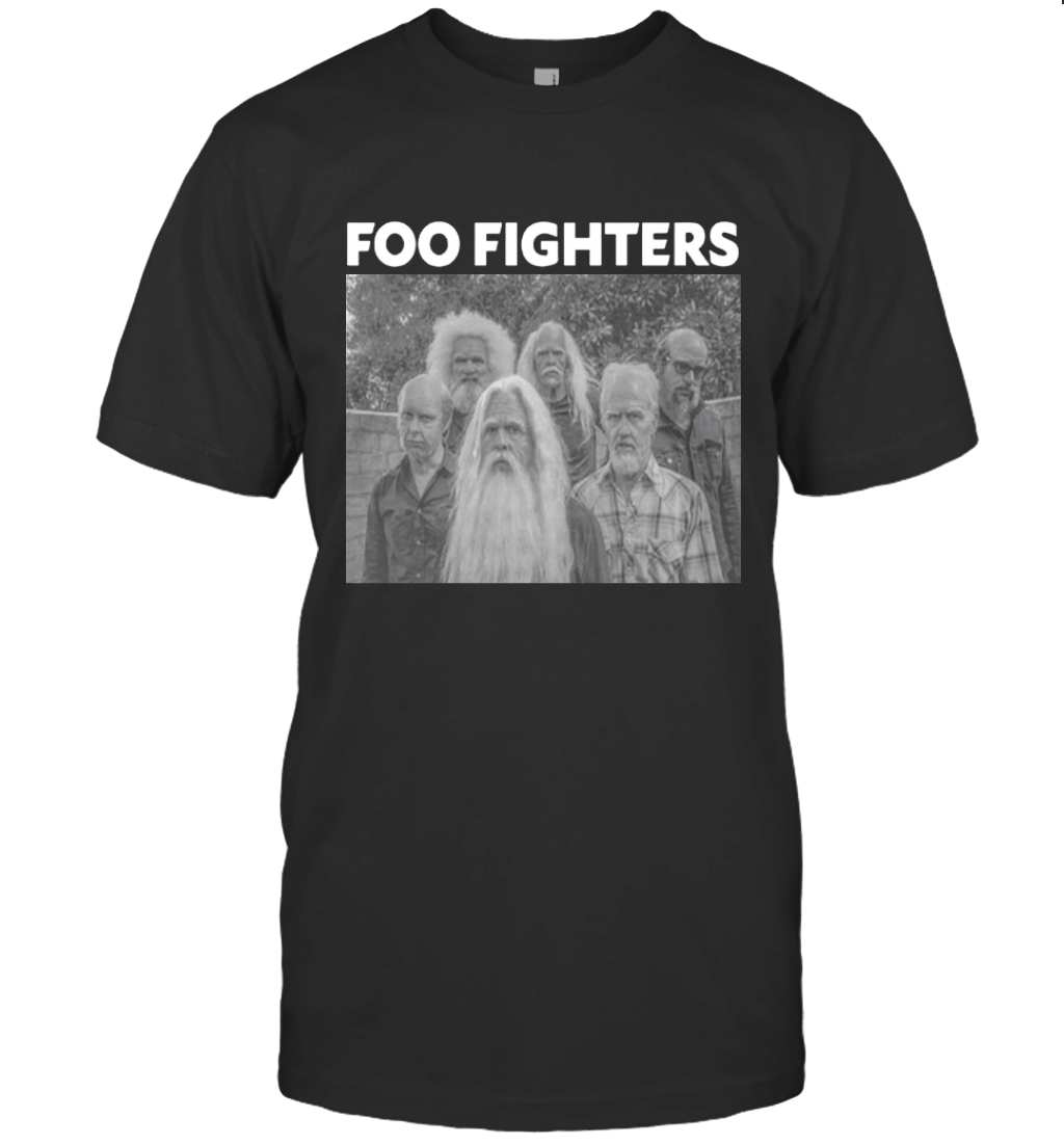 Foo Fighters T Shirt Old Band Photo Mens Black T-Shirt