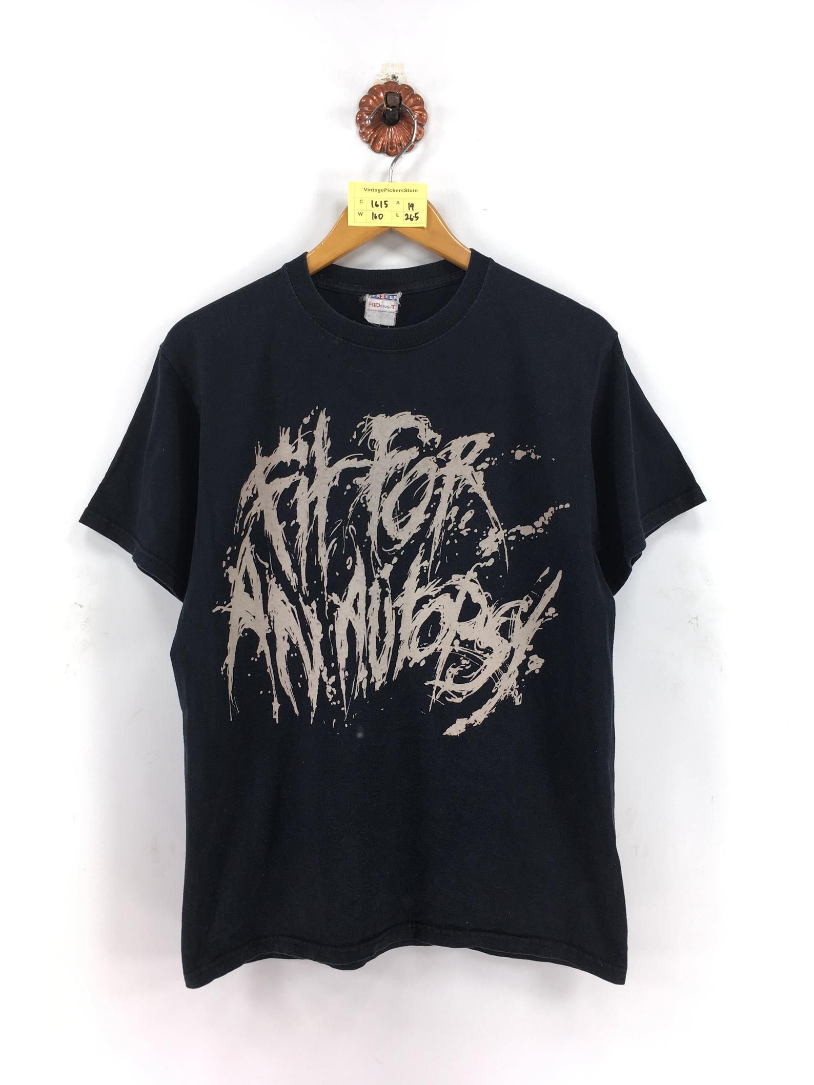 For An Autopsy Band Tshirt Unisex Vintage American Deathcore Band Hardcore Punk Rock Hell Bound Album Roundneck Black Tee M