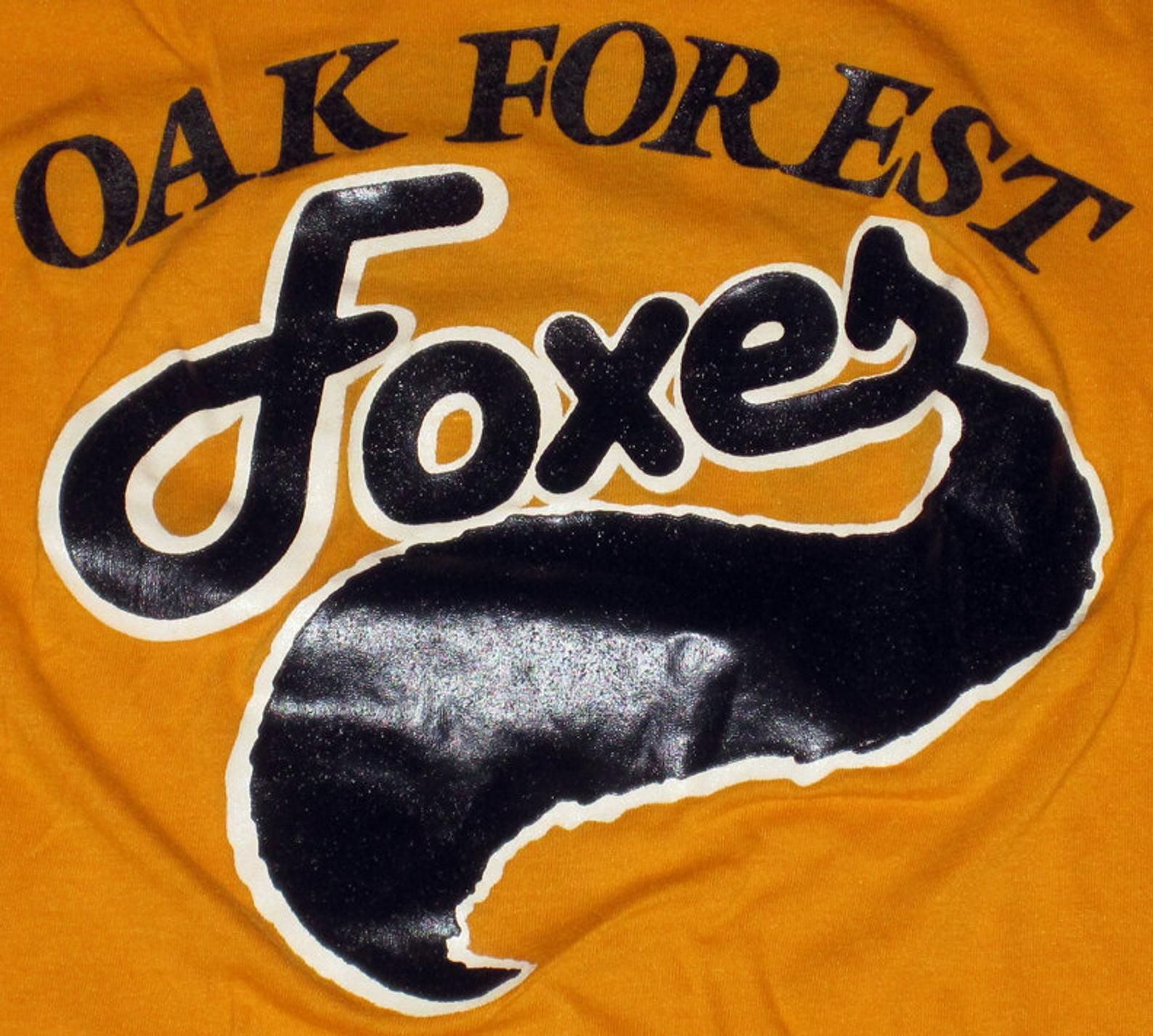 Foxy And 18 - Vintage 1970S Or 1980S Oak Forest Illinois Foxes T-Shirt No 18 - 50/50 - Nm Vtg Chicago