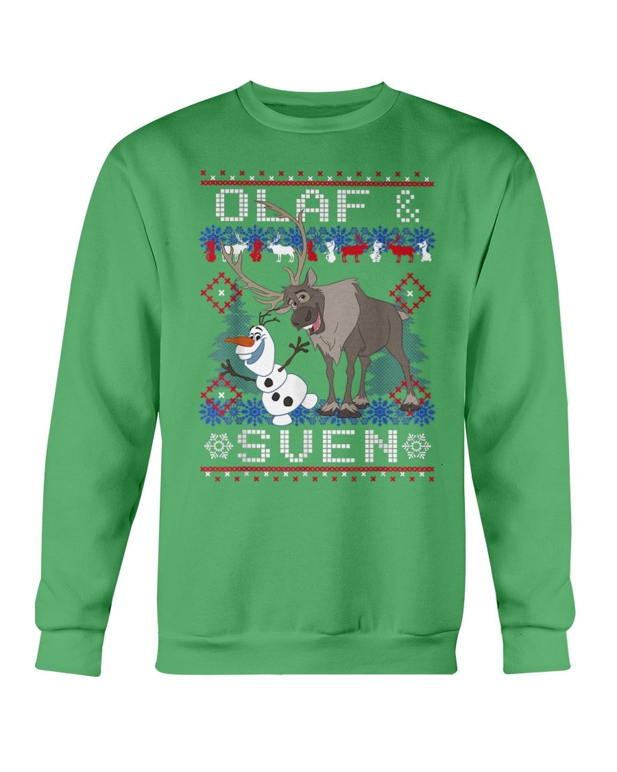 Frozen Olaf Sven Ugly Christmas Sweatshirt 211203