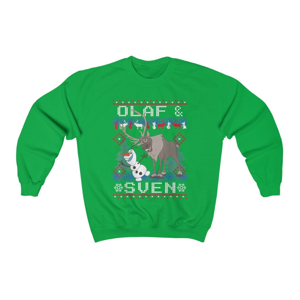 Frozen Olaf Sven Ugly Christmas Sweatshirt 211204