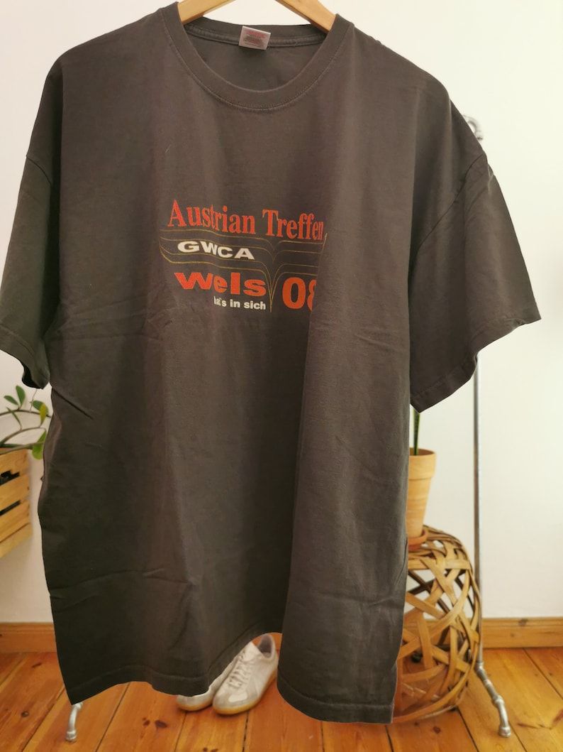 Fruit Of The Loom Austrian Treffen Size Xxl T Shirt Wells 08 T Shirt Black T Shirt Cotton T Shirt Minimalist Graphic Tee Oversized Tee