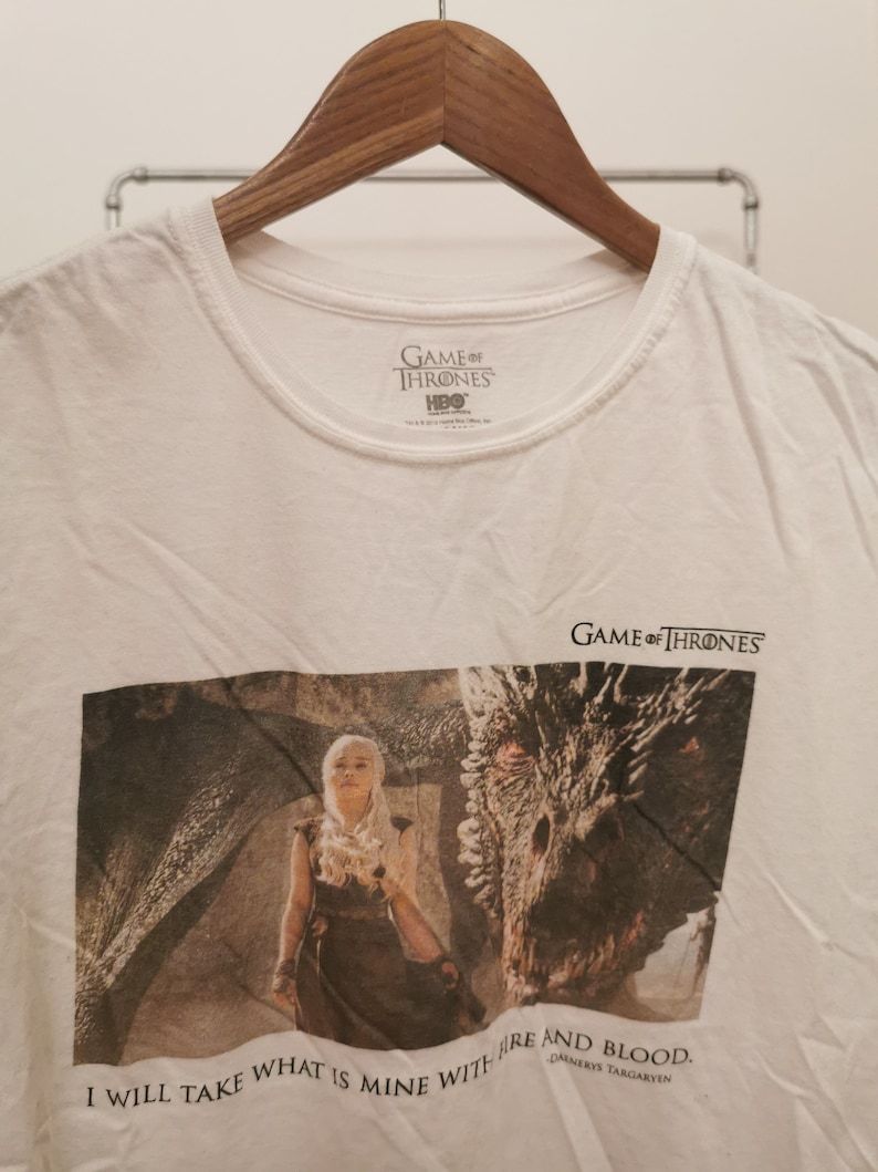 Game Of Thrones T Shirtg O T White T Shirt Classic Movie Tee Games Of Thrones T Shirt Got T Shirt Dragon