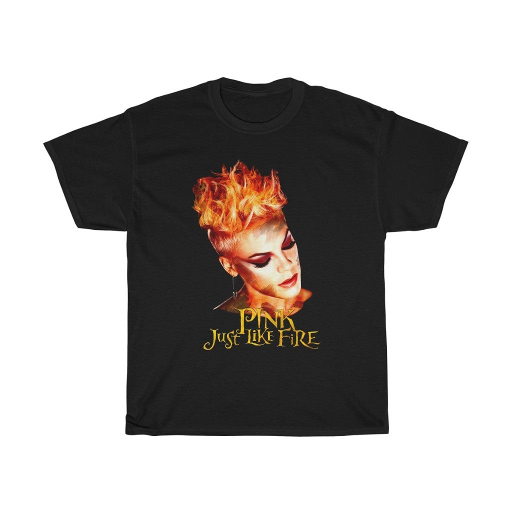 Gaowee Just Like Fire PNk Unisex Heavy Cotton Tee 211105