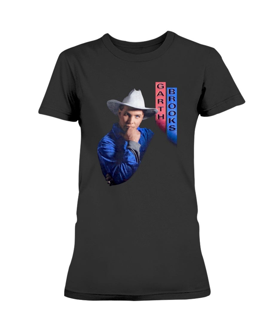 Garth Brooks Pastel 90S Country Music Ladies T Shirt 211214