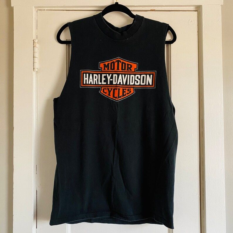 Gettysburg Pa Harley Davidson Cut Off T Shirtlarge