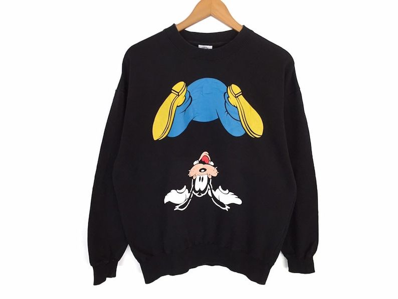 Goody Dog Disney Cartoon Spellout Pullover Jumper Sweatshirt