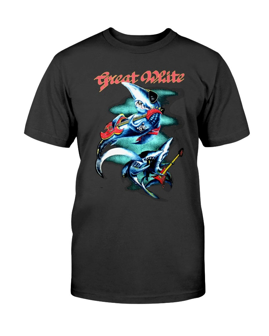 Great White Tour 1989 Vintage T Shirt 210927