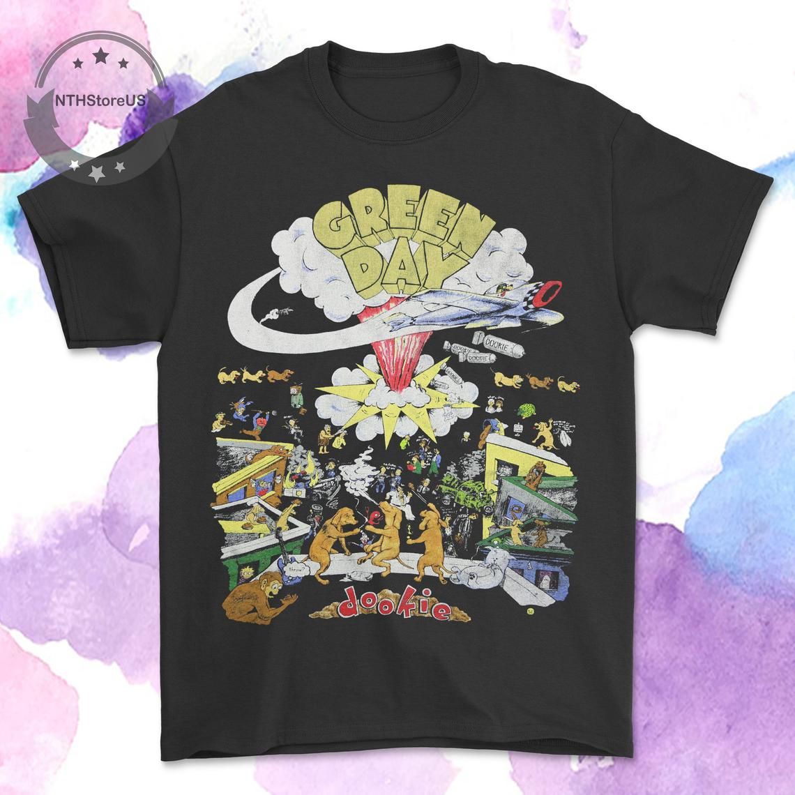 Green Day 1994 Dookie Tour Punk Rock Shirt green day 1994 dookie tour punk rock shirt vhbmu