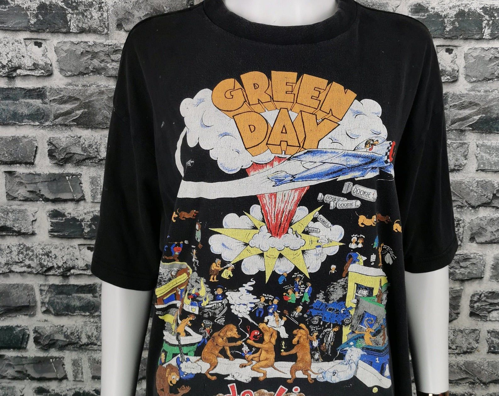 Green Day 1994 Vintage T-Shirt Dookie Tour Tee / Mega Rare