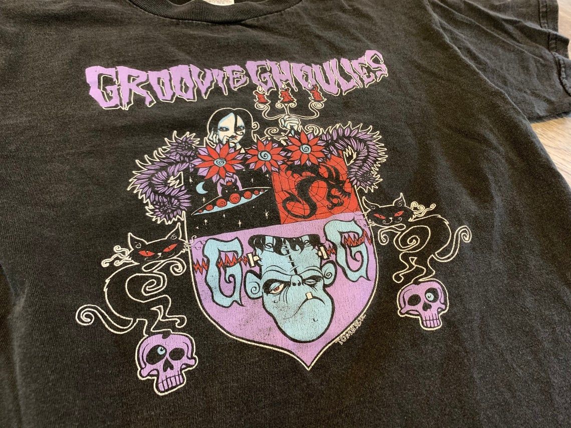Groovie Ghoulies Band Shirt RARE Vintage 90s Pop Punk Music shirt