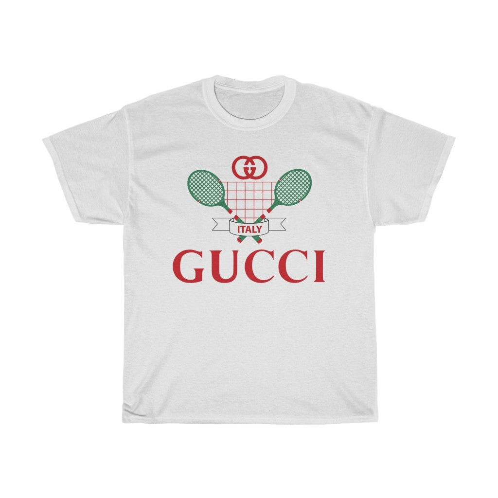 Gucci Logo Tennis Unisex Heavy Cotton Tee 211022