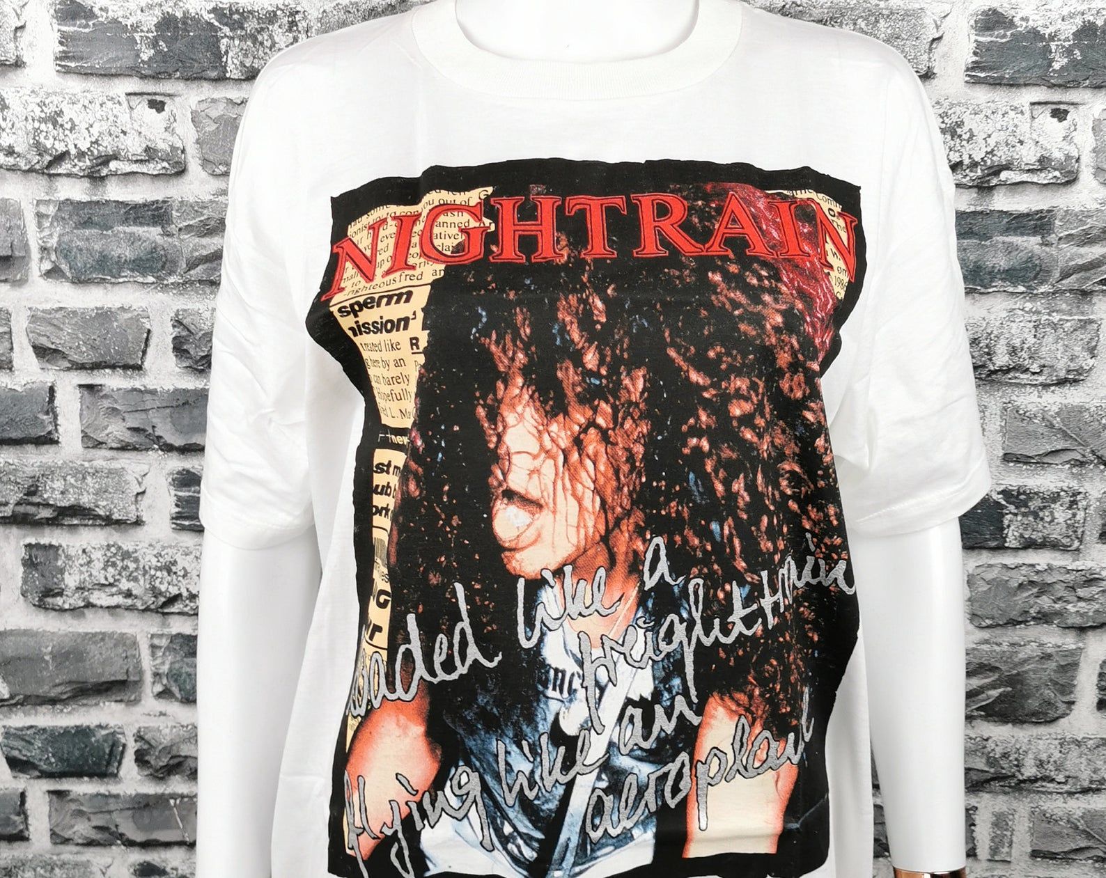 Guns N Roses 1989 Unworn Vintage T-Shirt Nightrain / Lies / Extremely Rare Gnr Slash Tee