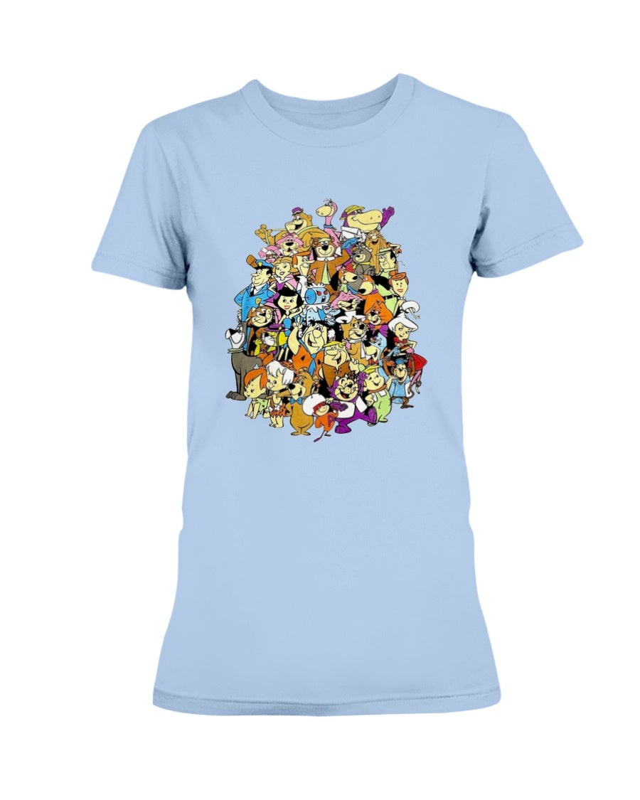 Hanna Barbera Characters Ladies T Shirt 211205