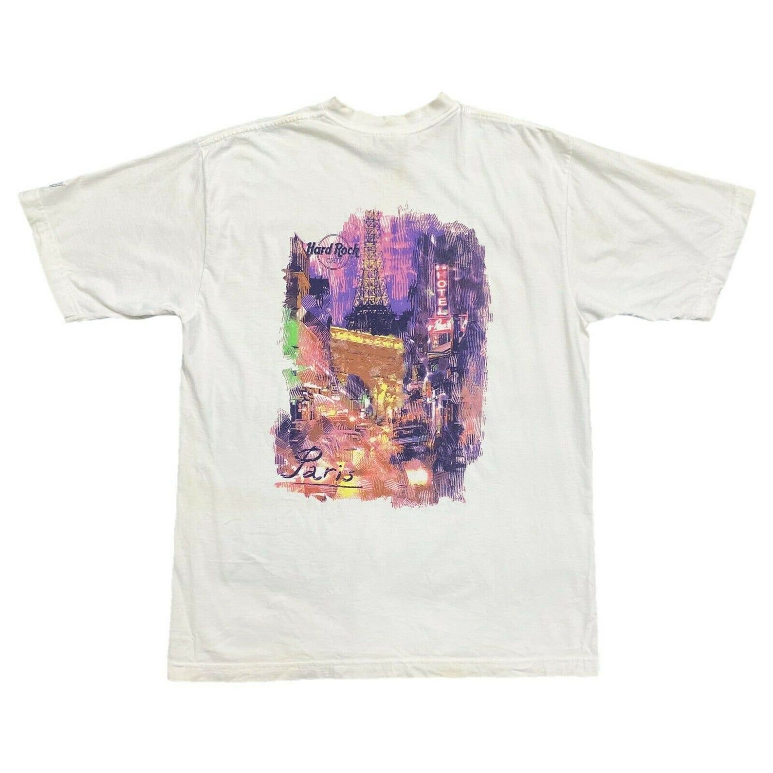 Hard Rock Cafe Paris Tshirt | Vintage 90S Music Souvenir France Vtg