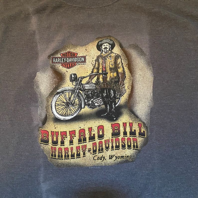 Harley Davidson Cody Wyoming Buffalo Bill Tee Shirt