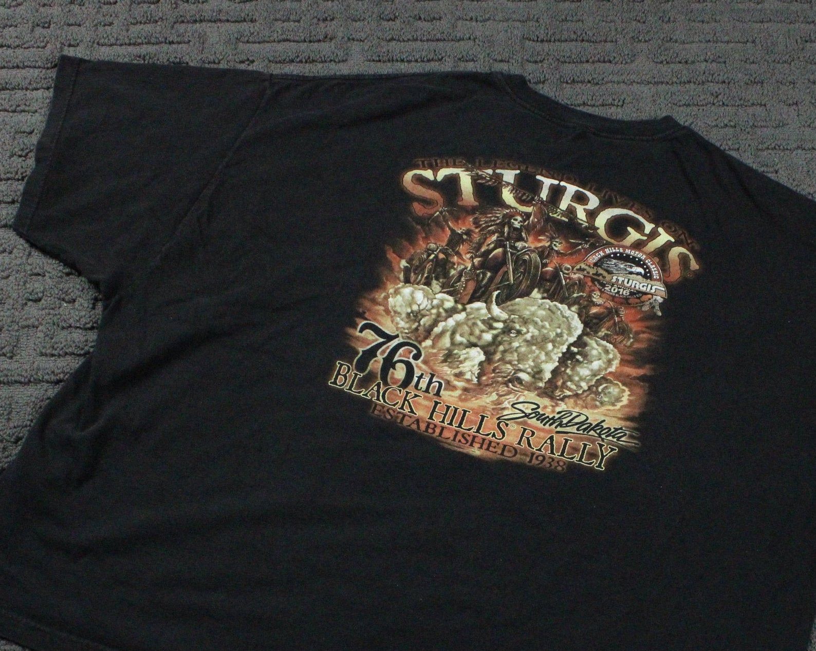Harley Davidson T-Shirt / 90S Sturgis / Vintage Motorcycle Promo Graphic T