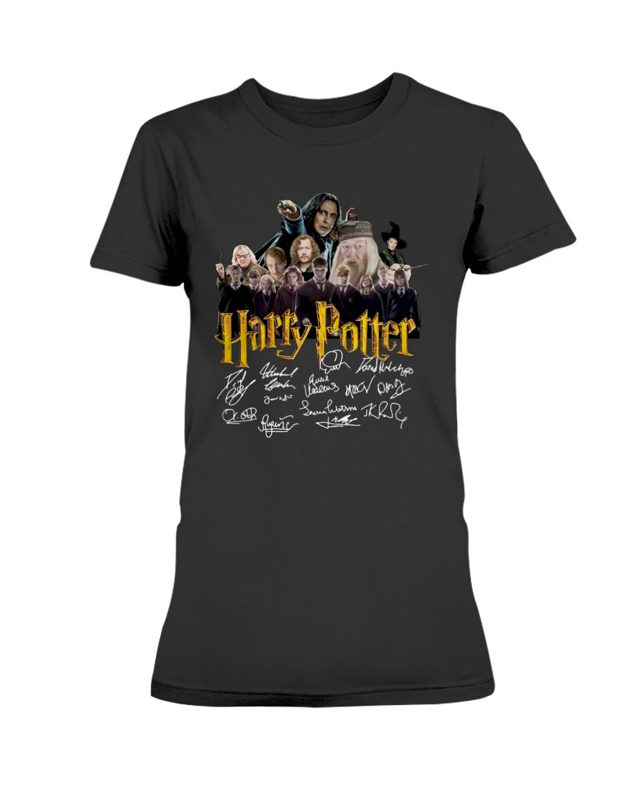 Harry Potter Cast Signed Autograph Gift Trending Design Ladies T Shirt 210925