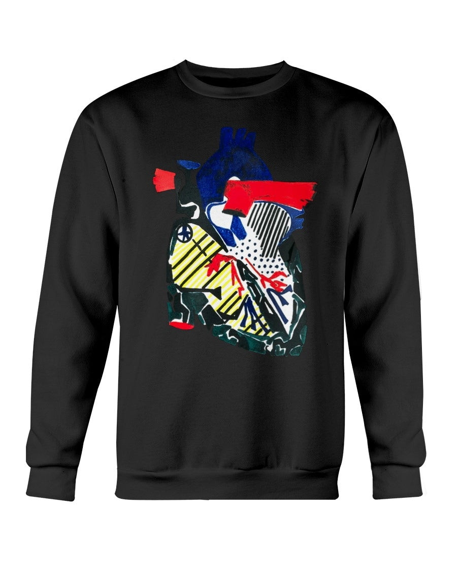 Heart Print Sweatshirt 211109