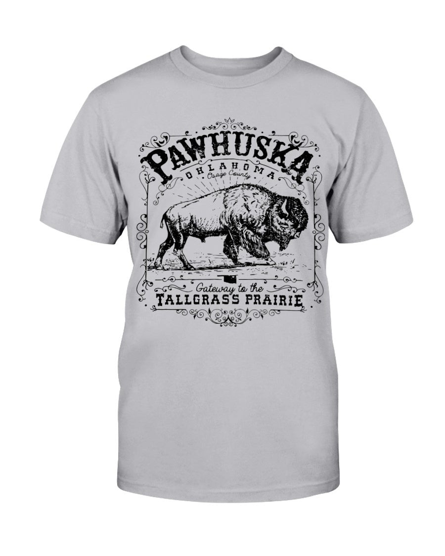 Heather Pawhuska Bison The Pioneer T Shirt 090421