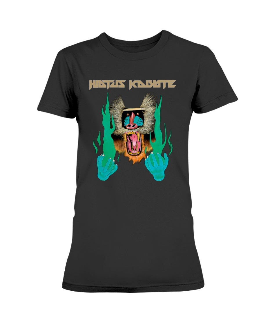 Hiatus Kaiyote Mandrill On Black With Tour Dates Ladies T Shirt 211220