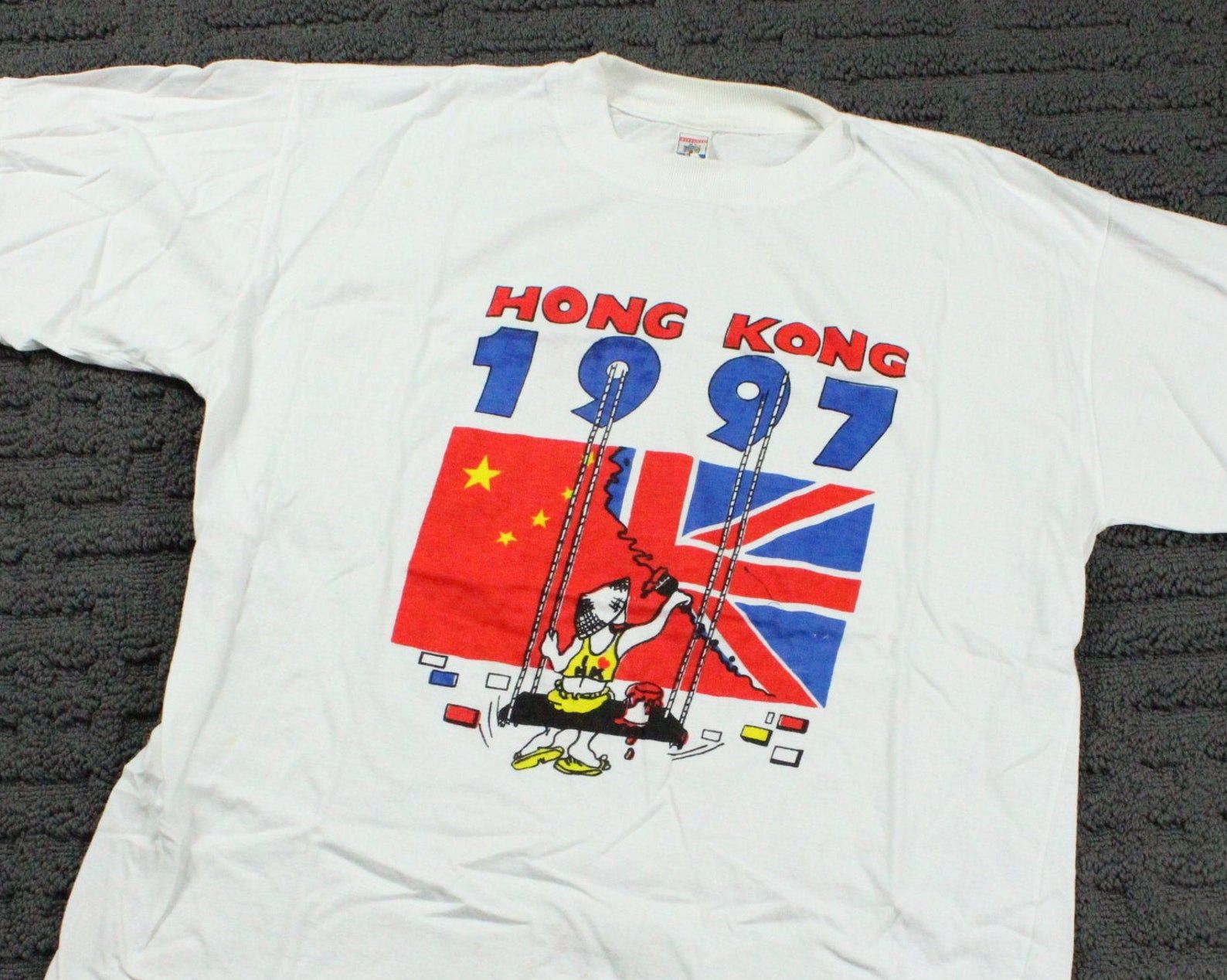 Hong Kong T-Shirt / China Tourist / 90S Chinese Promo Graphic Tee