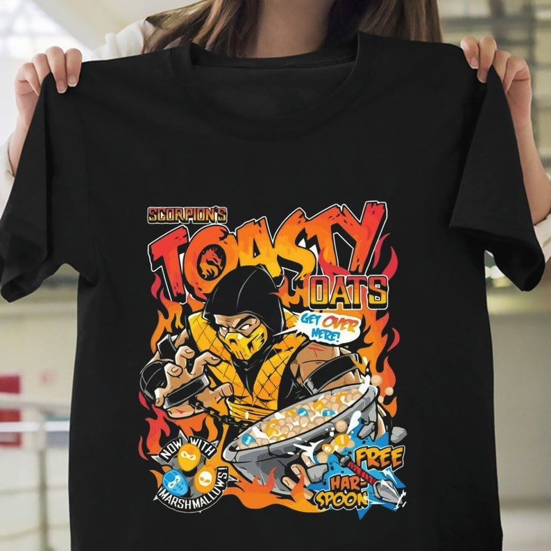 Hot! Scorpion Mortal Kombat Parody Toasty Video Game Unisex T-Shirt, Funny Scorpion Shirt