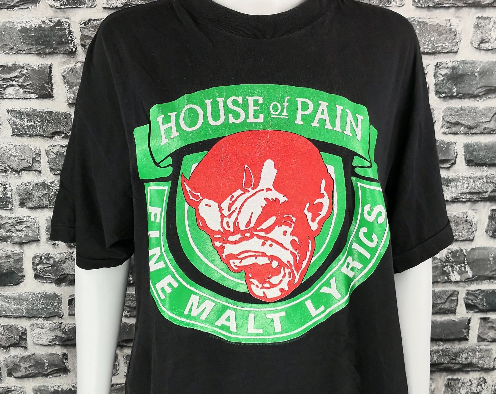 House Of Pain 1994 Vintage T-Shirt Neigr Of The Beast 667 European Tour Tee Fine Malt Lyrics Mega Rare Shirt