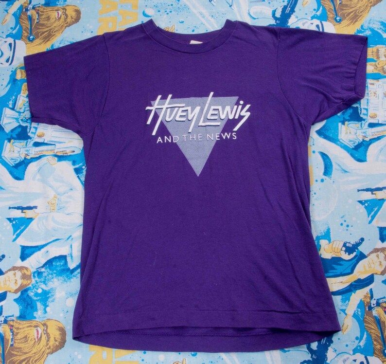 Huey Lewis The News Rare Design Shirt